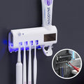 UV Toothbrush Sanitizer with Toothpaste Dispenser